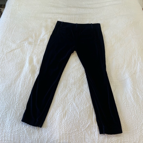 Alice + Olivia Blue Velvet Pants - Picture 3 of 7